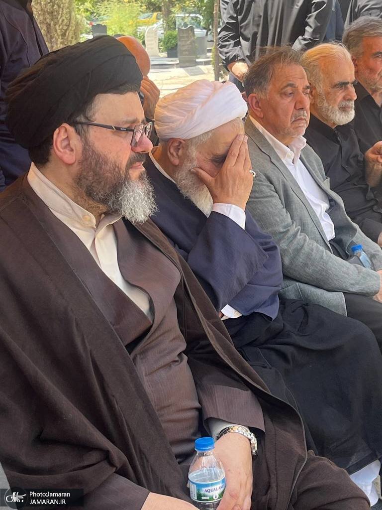 تصاویری از مراسم تشییع برادر ناطق نوری / علی خمینی و عباس آخوندی هم بودند 2