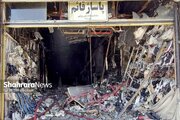 ببینید | اولین تصاویر از داخل پاساژ قائم مشهد پس از حادثه آتش‌سوزی