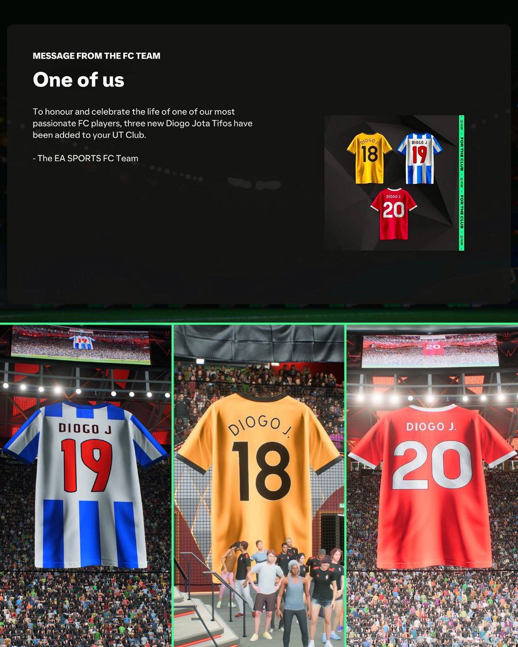 عکس| یادبود زیبای FC26 برای دیوگو ژوتا