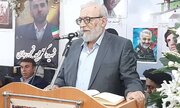 مراسم چهلم شهید تجن جاری با سخنان دکتر لاریجانی برگزار شد