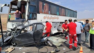 تصادف زنجیرهای مرگبار شد تصادف زنجیرهای مرگبار شد