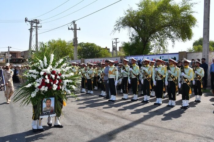 تشییع باشکوه پیکر شهید سجاد ادیب در اندیمشک