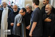 تصاویری از حضور قالیباف و سرداران سپاه در مراسم چهلم شهید سردار سلامی