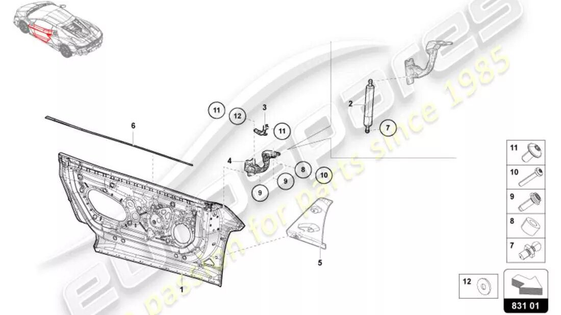 مشکل عجیب در لامبورگینی / از جا درآمدن درهای قیچی شکل! / عکس