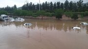 ببینید | تصاویری از سیل امروز در دهستان کارده مشهد