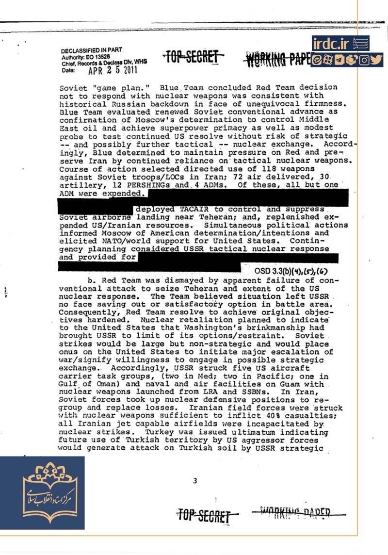 سناریوی آمریکا برای بمباران هستهای ایران در نیم قرن پیش!