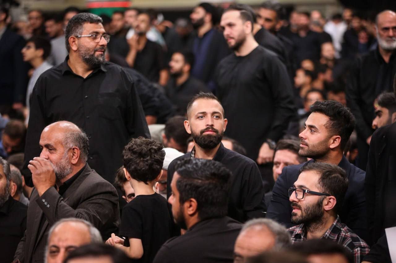 عکس | محسن افشانی و شهربانو منصوریان در دیدار امروز با رهبر انقلاب