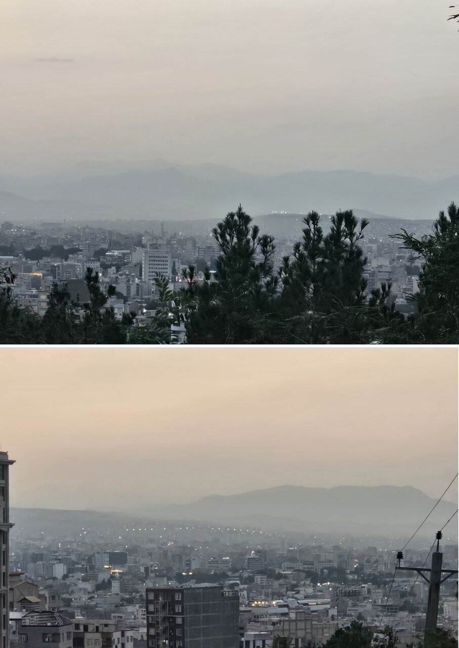 غبار آلودگی هوا در ارومیه / عکس