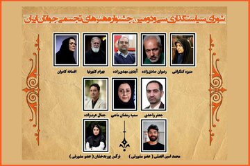 معرفی شورای سیاستگذاری جشنواره ملی هنرهای تجسمی جوانان