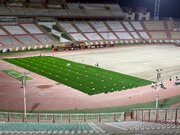 ببینید | چمن هیبریدی در ورزشگاه یادگار امام تبریز پهن شد