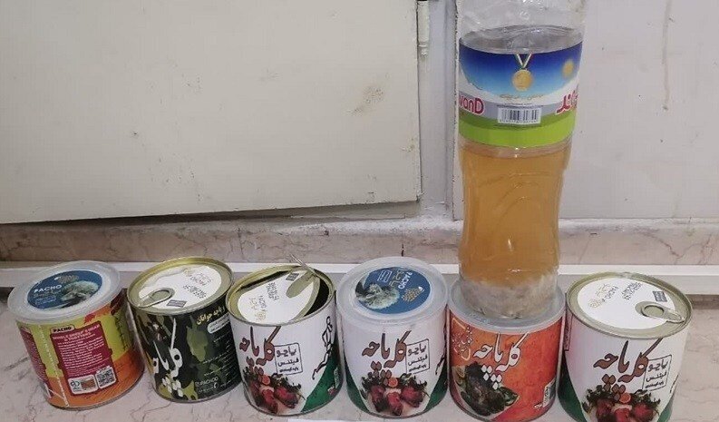 کنسرو کله‌پاچه با طعم مخدر شیشه در فرودگاه امام/ عکس