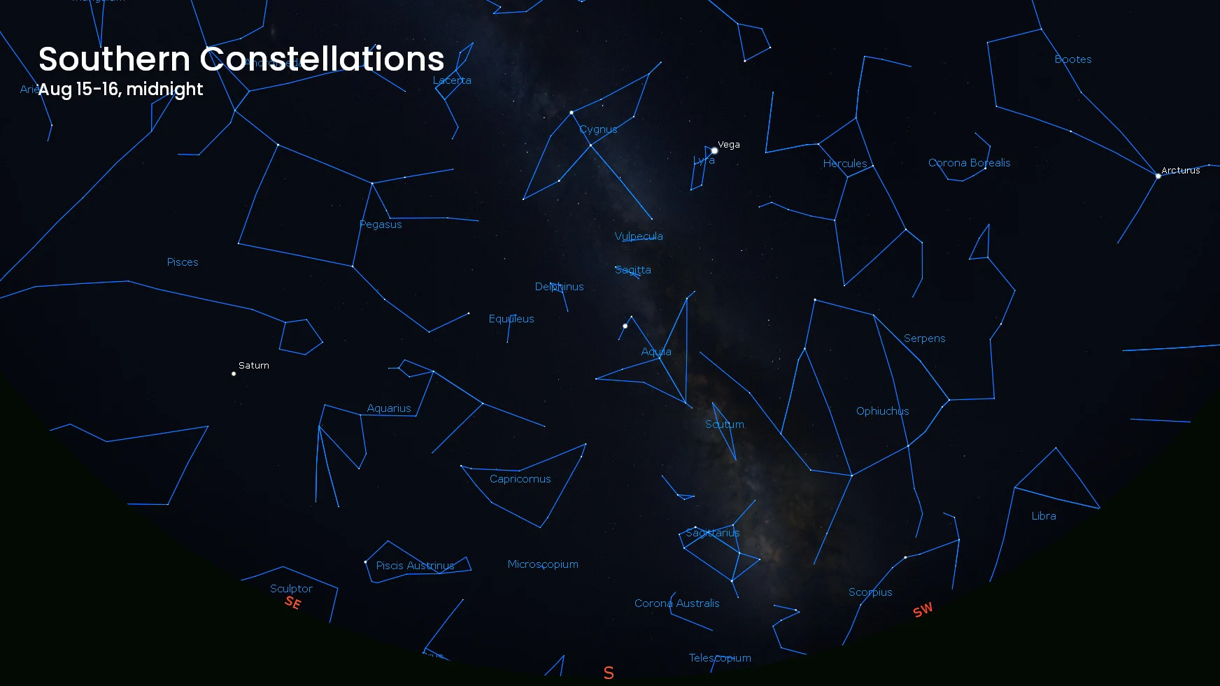 آسمان مرداد ۱۴۰۴ درخشانتر از همیشه: بارش شهابی برساوشی و رژه سیارهها!