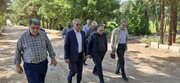 بازدید فرماندار و نماینده مجلس از نهالستان شهید عموزاده در راستای اجرای طرح ملی کاشت یک میلیارد درخت در سمنان