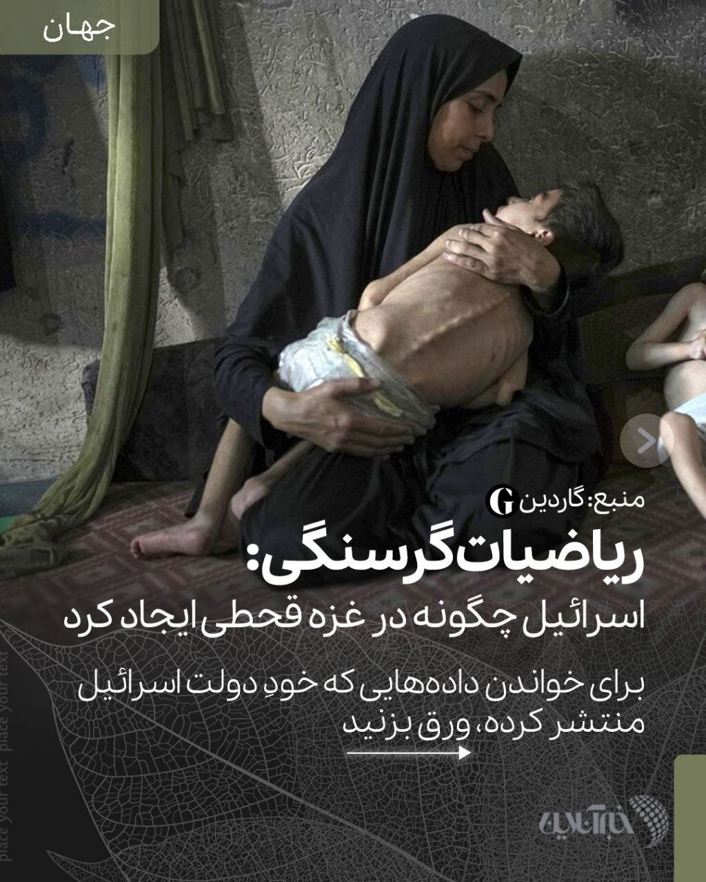 ریاضیات قحطی ساده است؛اسرائیل میداند چه مقدار غذا برای زنده ماندن لازم است/اینفوگرافی