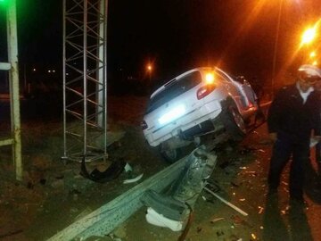 واژگونی مرگبار پژو در آزادراه کرج قزوین