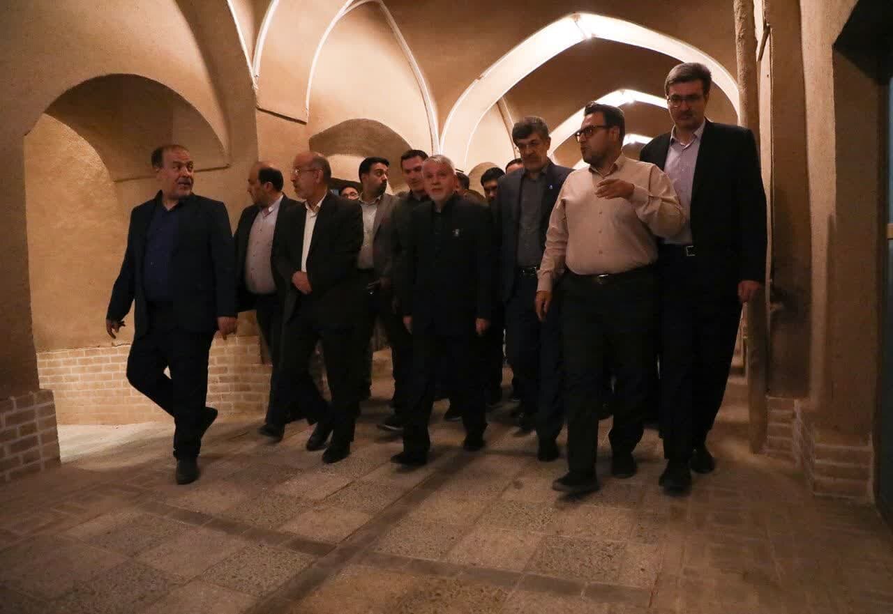 بازدید وزیر میراث فرهنگی، گردشگری و صنایع دستی از شهرستان میبد