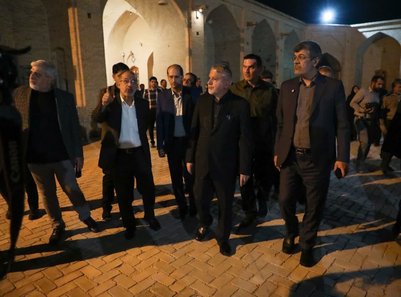 بازدید وزیر میراث فرهنگی، گردشگری و صنایع دستی از شهرستان میبد