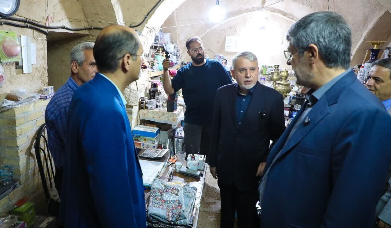 بازدید وزیر میراث فرهنگی، گردشگری و صنایع دستی از شهرستان میبد