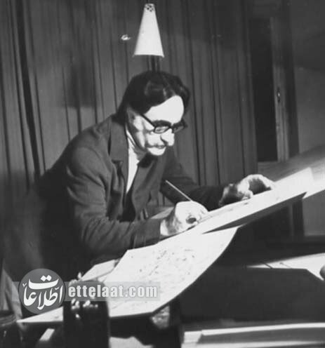 عکسهای دیده نشده از استاد فرشچیان در سال ۱۳۵۵