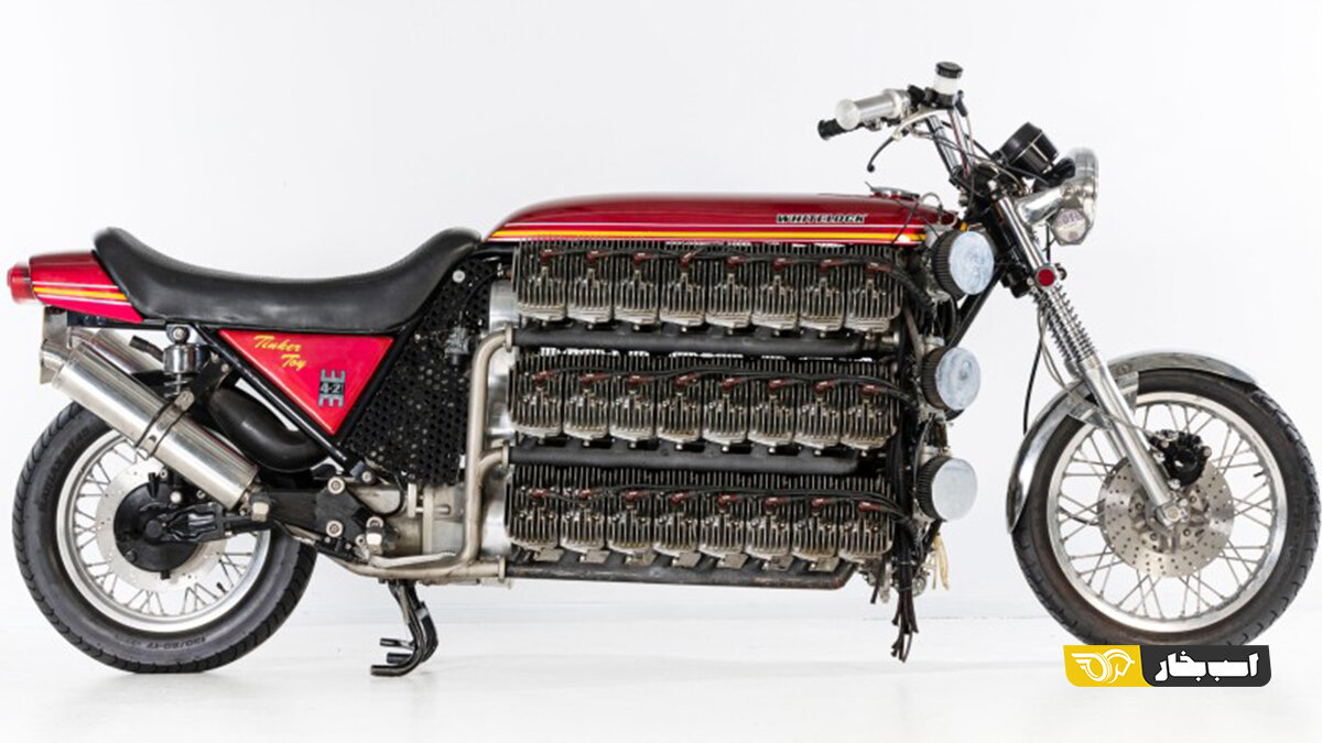 این موتورسیکلت ۴۹ سیلندر دارد! /عکس