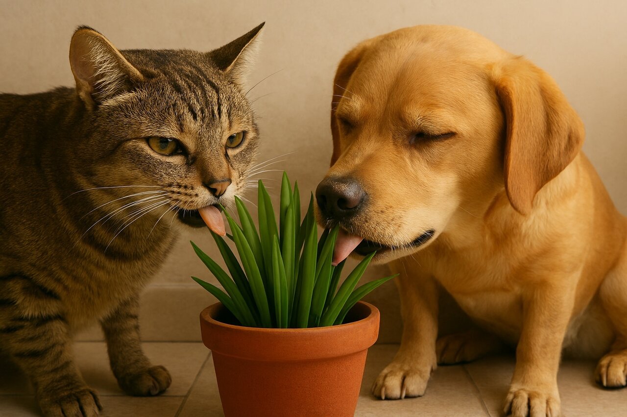 چرا سگها و گربهها عاشق خوردن علف هستند؟