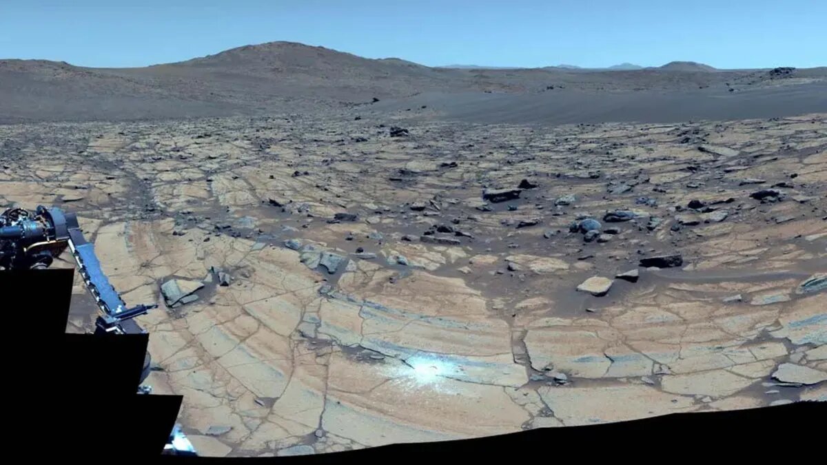 عکس | آسمان آبی سیاره سرخ