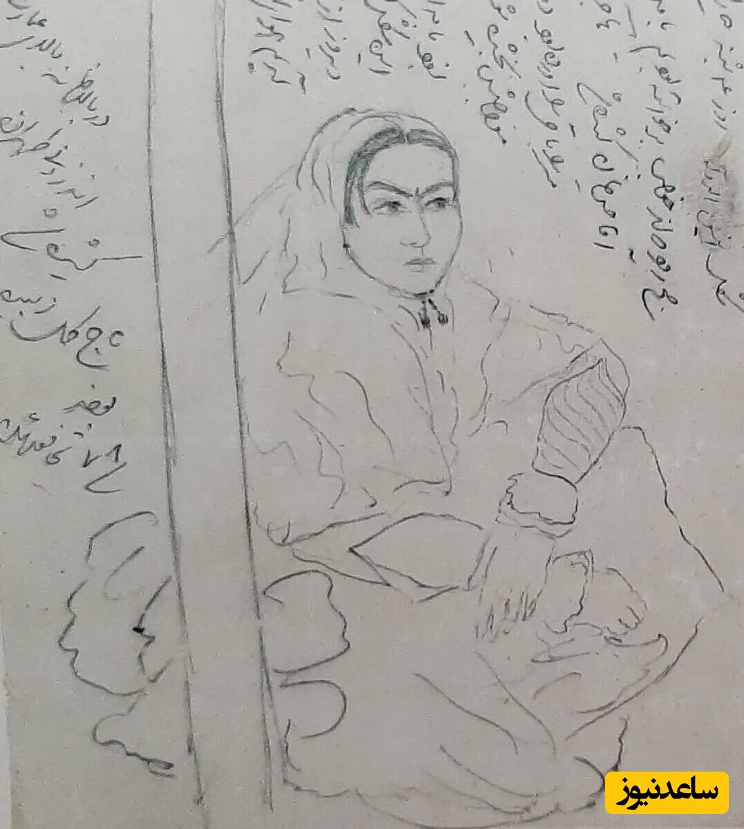 نقاشی دیدنی ناصرالدینشاه از سوگلیاش انیسالدوله