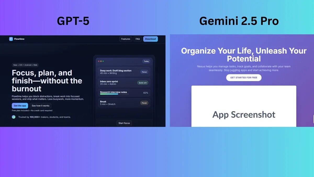 کدام یک پیروز میدان است، ChatGPT-۵ یا  Gemini ۲.۵؟