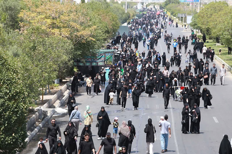 کاروان بیپایان عشق؛ اربعین دلدادگان حسینی در ۵۵ نقطه استان سمنان