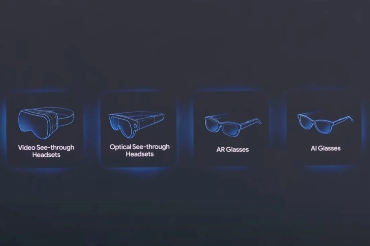 عینک هوشمند سامسونگ در راه است نمای شماتیک از خانوادهی عینک و هدستهای هوشمند سامسونگ