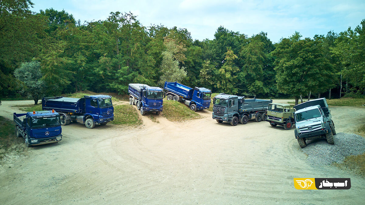 تنوع شگفتانگیز کامیونهای مرسدس بنز / عکس
