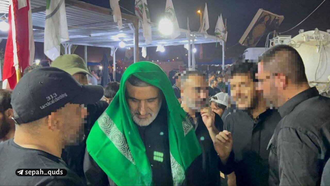 سردار شهید حاجیزاده در پیاده روی اربعین دو سال پیش + عکس