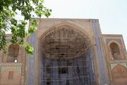 مرمت ایوان جنوبی مسجد جامع عتیق با اعتبار۲۰میلیارد ریال