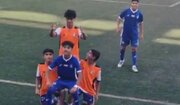 ببینید | تاج‌گذاری بعد از گلزنی برای استقلال؛ شادی بعد از گل جالب امید عبداللهی، هافبک هجومی نونهالان استقلال