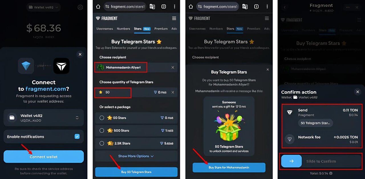 راهنمای جامع خرید استارز تلگرام از فرگمنت