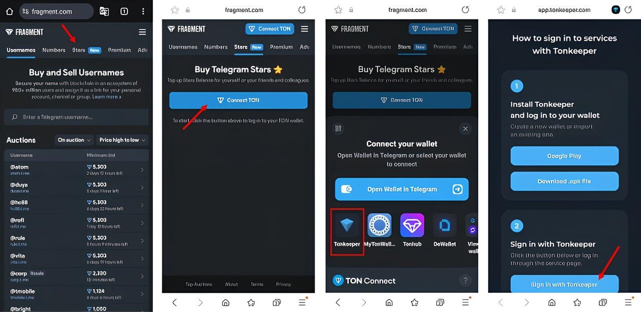 راهنمای جامع خرید استارز تلگرام از فرگمنت