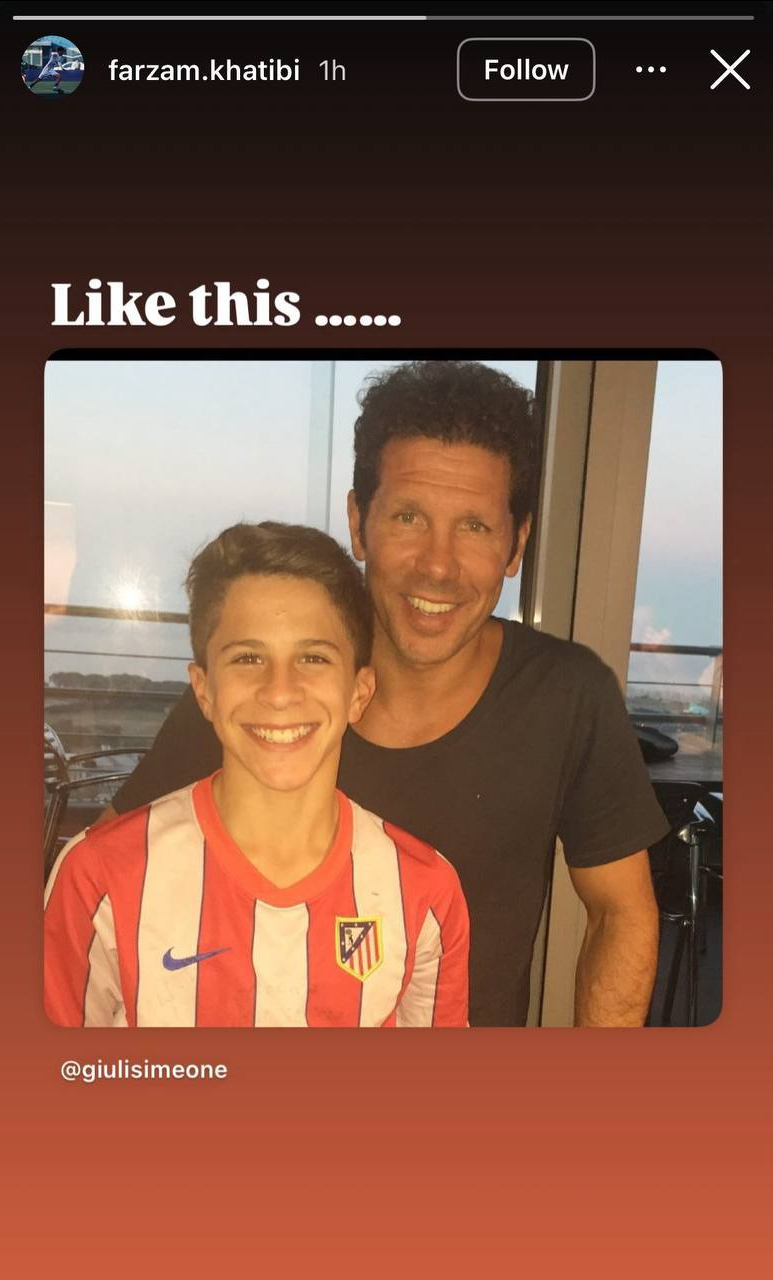 عکس | خطیبی و پسر در مس، مثل سیمئونه در اتلتیکو!