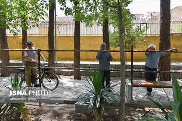 تصاویر | آمادهسازی آرامگاه استاد فرشچیان در اصفهان