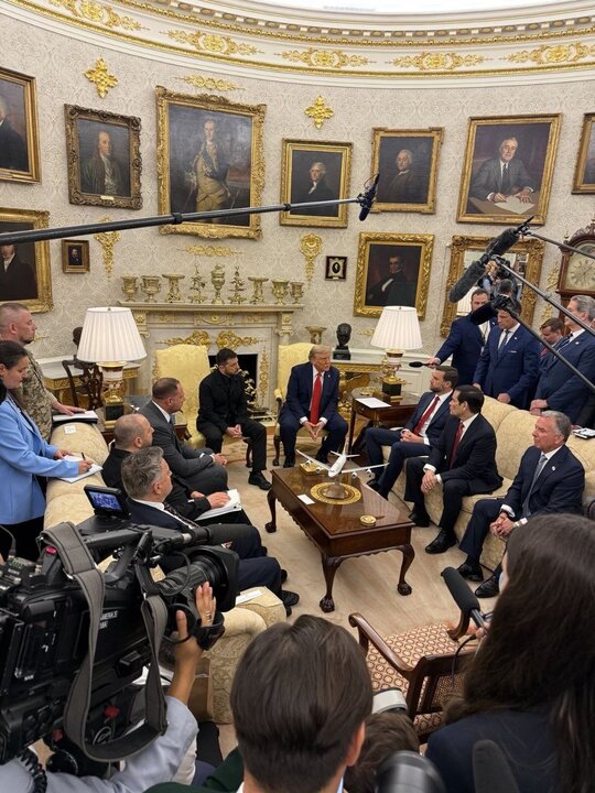تصاویر کاخ سفید از دیدار ترامپ و زلنسکی