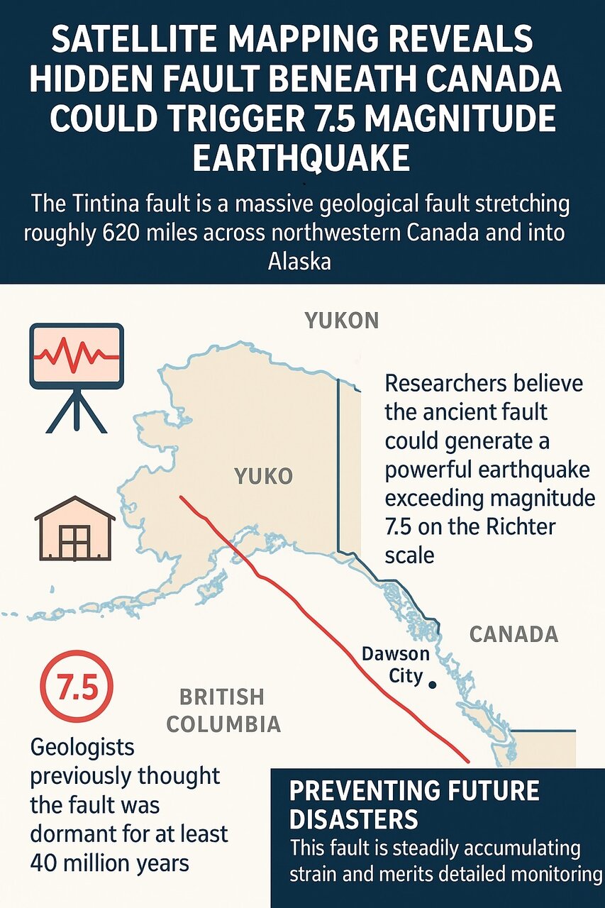 امکان وقوع زلزله ۷.۵ ریشتری در کانادا