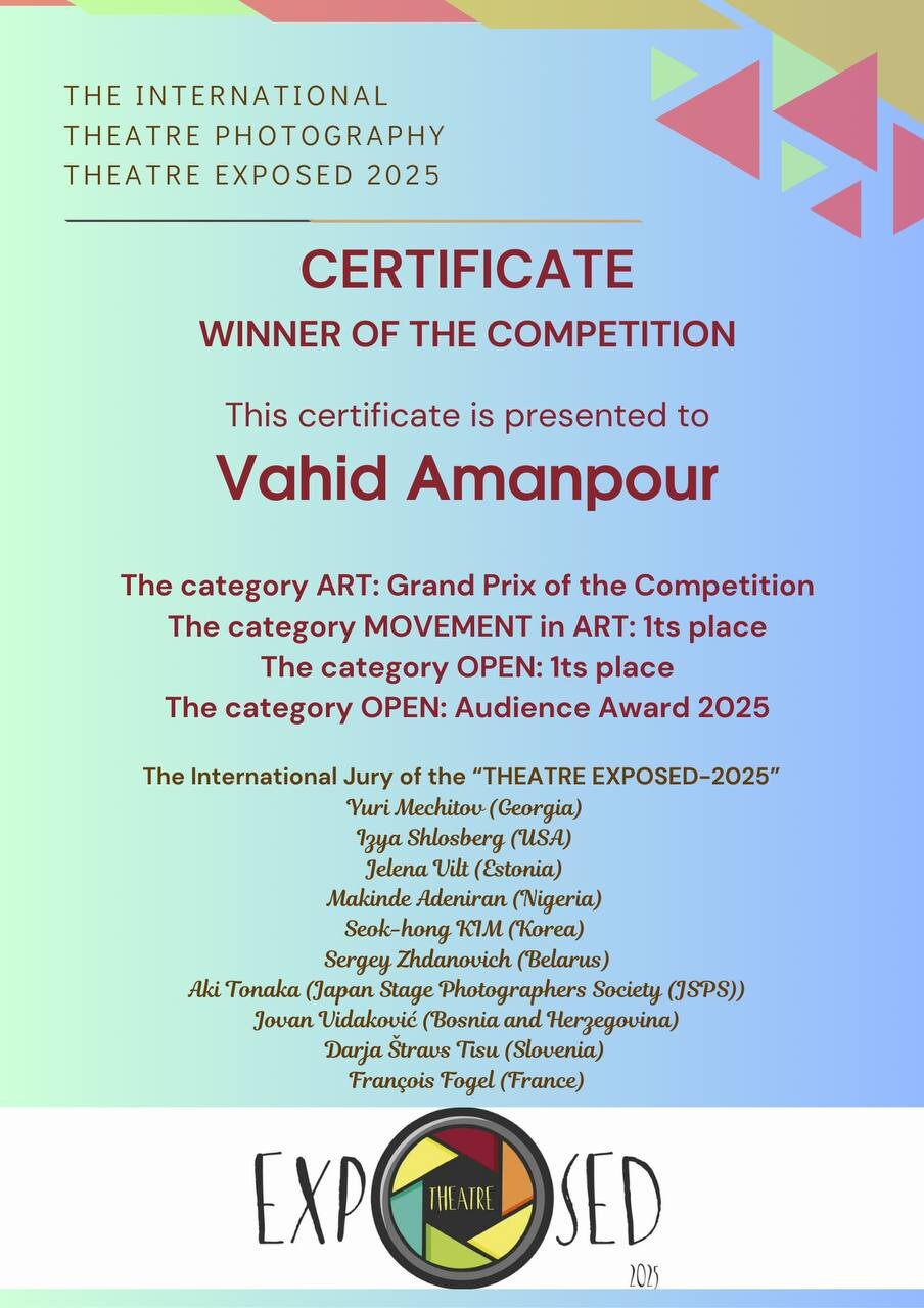 ۴ جایزه بینالمللی برای عکاس ایرانی ساکن پاریس