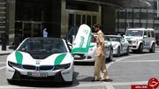 ببینید | تعجب توریست آمریکایی از دیدن خودروهای لوکس پلیس در دبی