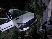 تصادف دو خودروی سواری پژو حادثه‌ساز شد
