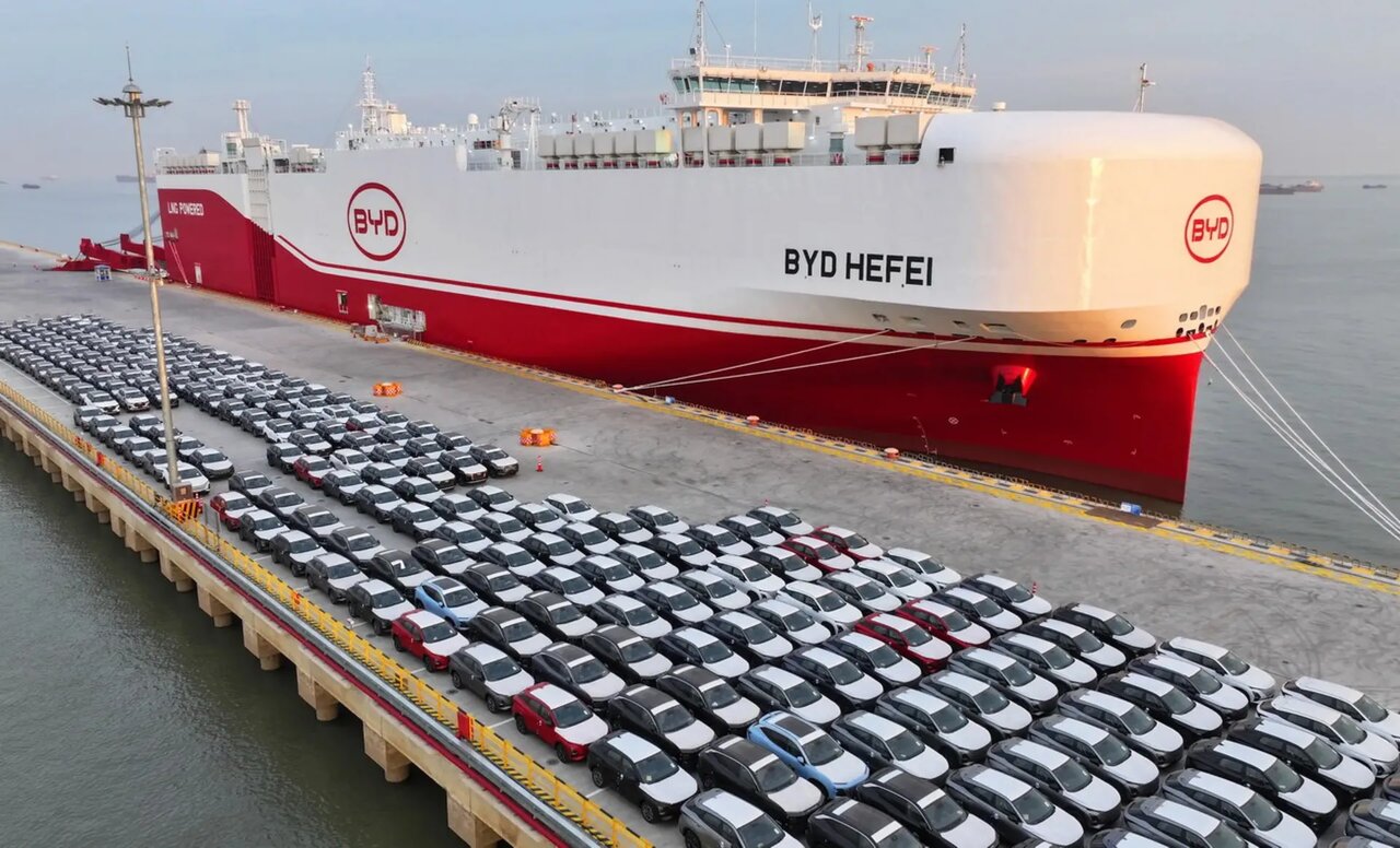 سومین کشتی حمل خودرو بیوایدی BYD the Hefei