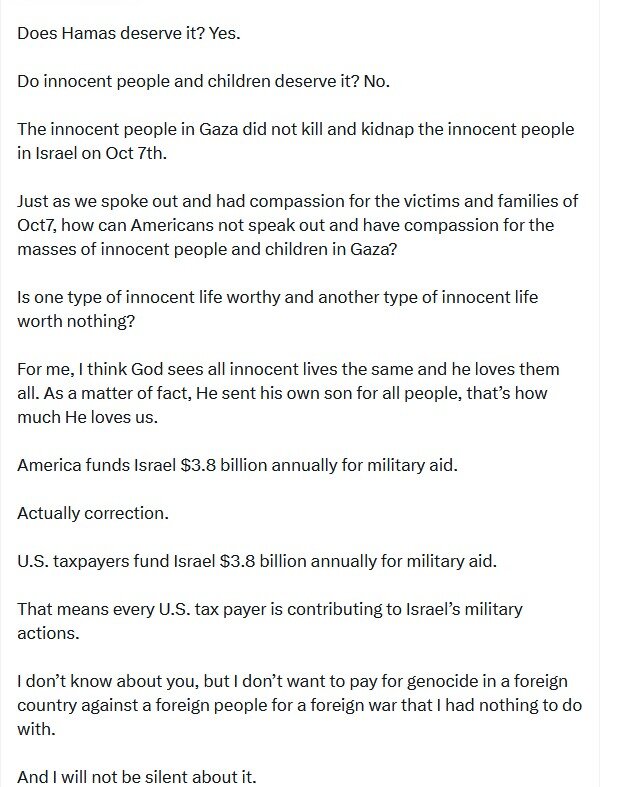 اگر آمریکا شب و روز بمباران میشد،ما برای رحمت و بخشش التماس میکردیم، اما بقیه جهان چه میگفتند؟