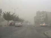ببینید | طوفان و گردوخاک در بندرعباس، روز روشن را تاریک کرد