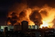 ببینید | آتش‌سوزی گسترده در کارخانه پهپاد «بایراکتار» در کی‌یف