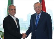 ببینید | گفت‌وگوی صمیمانه پزشکیان و اردوغان در حاشیه اجلاس شانگهای