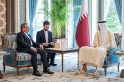 وزير الخارجية يلتقي امير دولة قطر