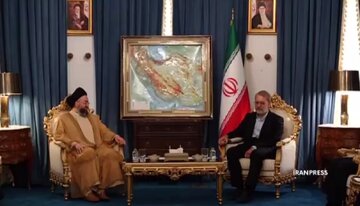 رهبر جریان حکمت ملی عراق با علی لاریجانی دیدار کرد + جزئیات